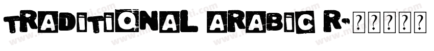 Traditional Arabic R字体转换